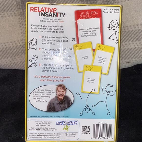 Relative Insanity Card Game by Jeff Foxworthy - Picture 2 of 3